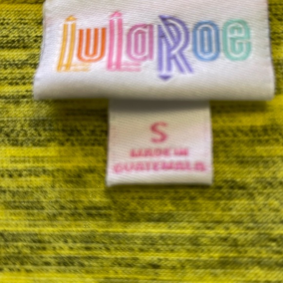 LulaRoe Yellow Microstriped Irma Tunic Top-0920 - Picture 10 of 10